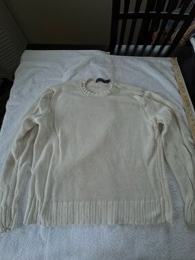 Polo Ralph Lauren Men's 100% Linen Sweater Cream